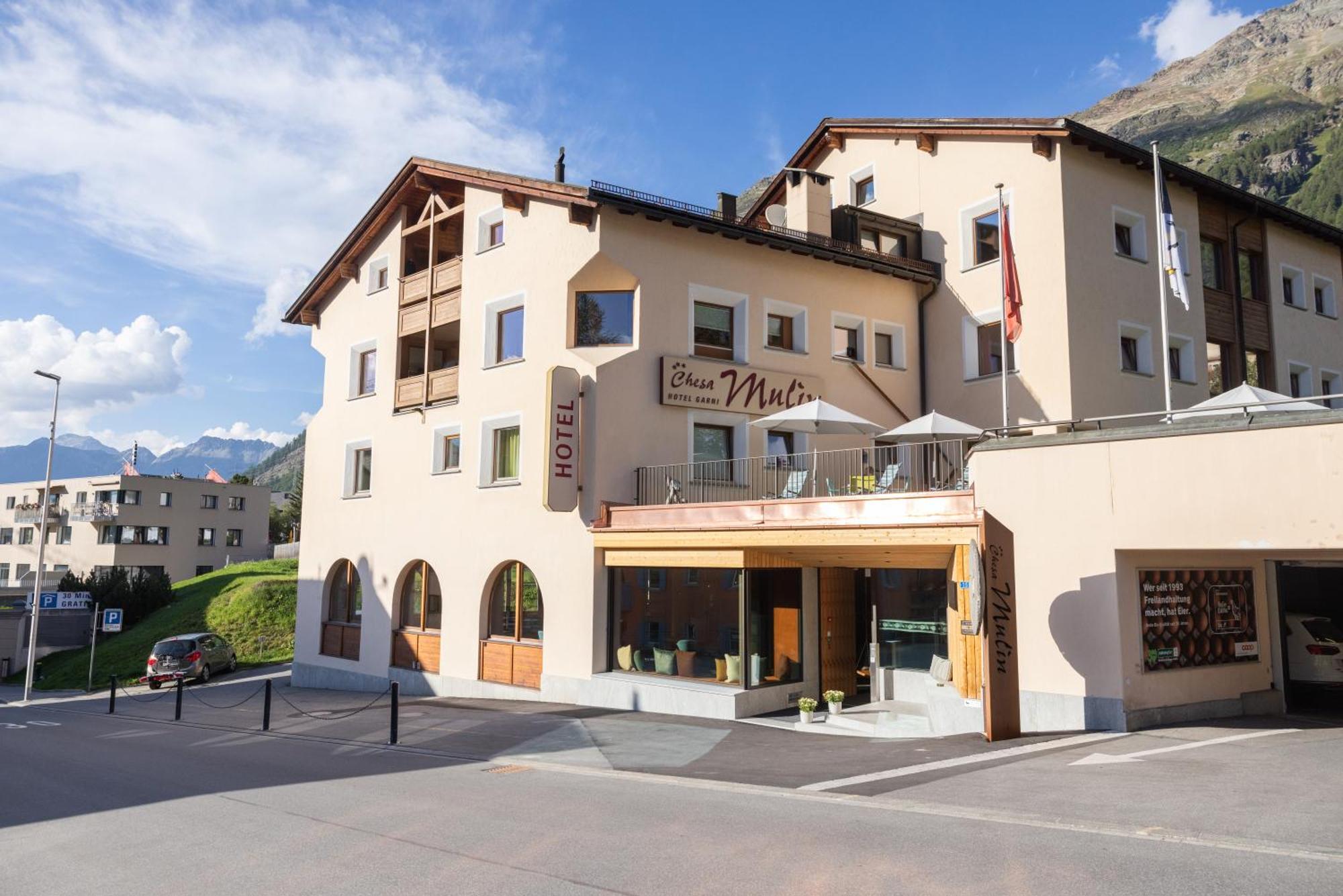 Hotel Garni Chesa Mulin Pontresina Eksteriør billede